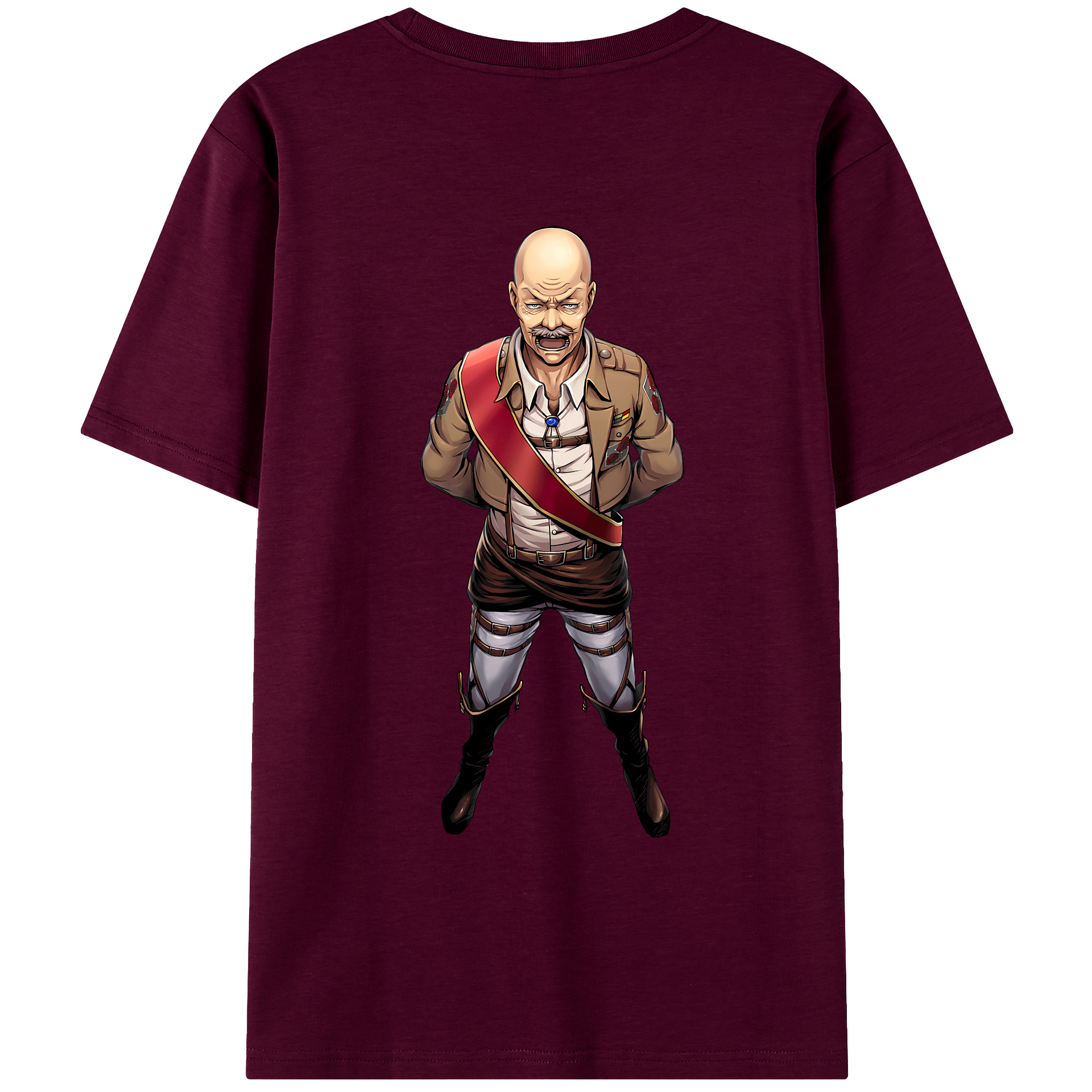 （画像用） 進撃の巨人 ドット·ピクシス Attack on Titan Dot Pixis レディース半袖Tシャツ(バックプリント)
